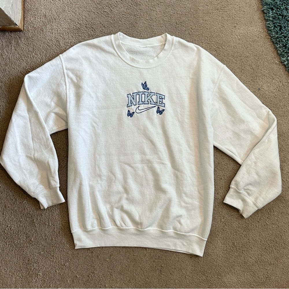 Nike custom embroidered crewneck